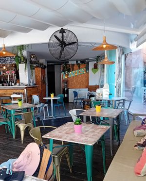 'I heart vegan food' sign! at Twist in Mallorca