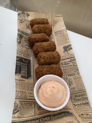 Vegan croquettes   at Twist in Mallorca