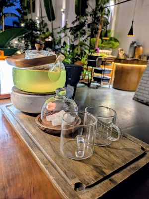 Brown rice and green tea at Guru Chay in Da Lat