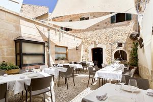 Outdoor seating area  at DaiCa in Mallorca