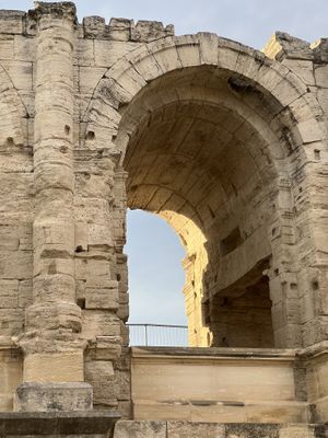 Views from the restaurant   at Chez Felix in Arles