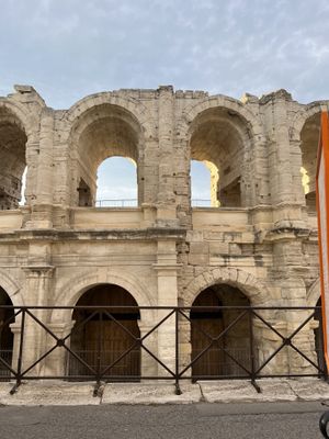 Views from the restaurant   at Chez Felix in Arles
