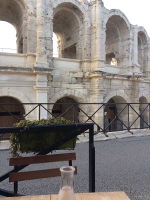 Best view ever at Chez Felix in Arles