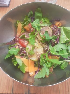 Salad within the felix dish, delicious! at Chez Felix in Arles