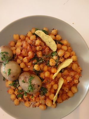 Garbanzos con espinacas at  Vegigan in Tenerife