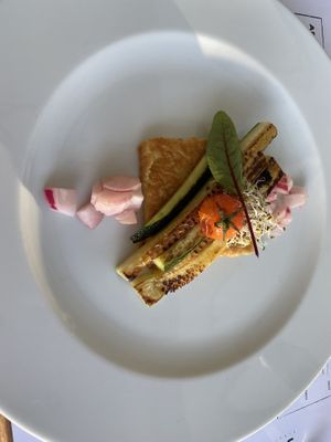 chickpea bread with zucchini   at The Botanist in Zadar