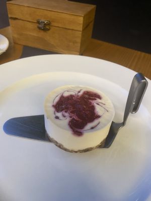 Raspberry raw mousse cake  at The Botanist in Zadar