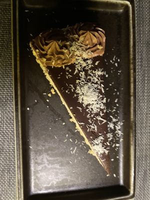 Cheesecake with chocolate & coconut   at The Botanist in Zadar