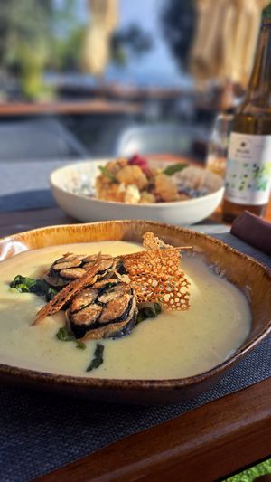 The pairing of the Olm with the cauliflower salad, as recommended by the waiter, was absolutely fantastic. at The Botanist in Zadar