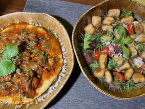 TASSELED WOBBEGONG (left) and FLAMINGO TONGUE SNAIL (right)  at The Botanist in Zadar