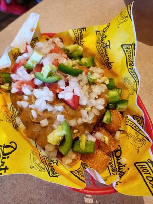 Deluxe Vegan Tatchos at Dirty Franks Hot Dog Palace in Columbus