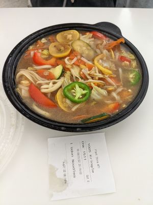 Udon noodles at SFO - The Plant Cafe Organic- T2 in South San Francisco