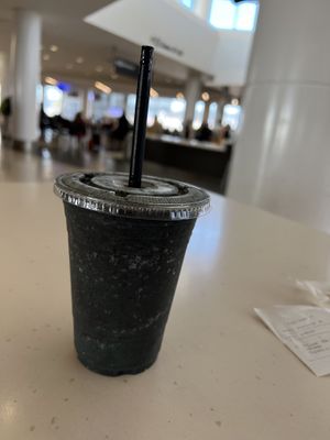 Blue green smoothie   at SFO - The Plant Cafe Organic- T2 in South San Francisco