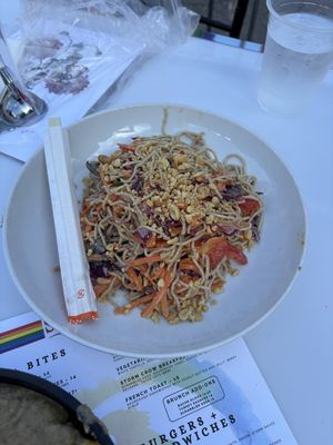 Soba noodle saladd  at Storm Crow Manor in Toronto