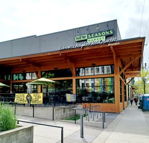 Exterior of building at New Seasons Market in Portland
