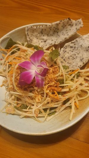 Papaya salad at Nón Lá Vietnamese Garden in Basel