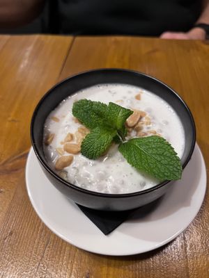tapioka coconut dessert   at Nón Lá Vietnamese Garden in Basel
