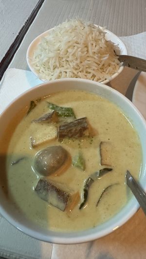 Thai green curry… excellentt  at Kasthamandap Restaurant And Cafe House in Lisbon