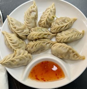 Veg Momo  at Kasthamandap Restaurant And Cafe House in Lisbon