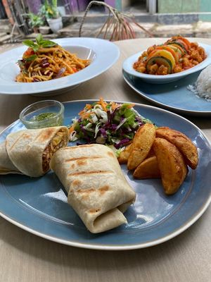 Dishes  at Vegan Tranquil Rose in Kandy