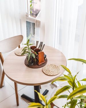 Indoor seating at Vegan Tranquil Rose in Kandy