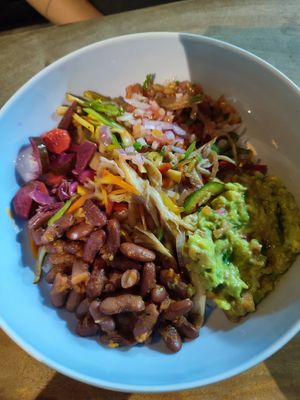 burrito bowl at Vegan Tranquil Rose in Kandy