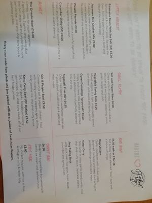 Food menu (May 2022) at Forked Up Vegan Kitchen - Blackstock Market in Liverpool