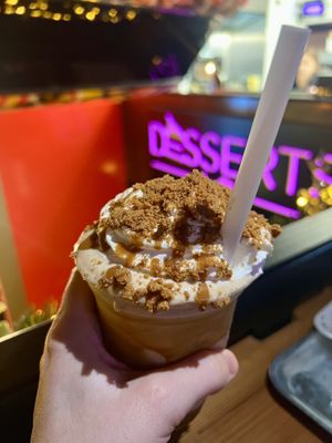 Biscoff milkshake  #Veganuary at Forked Up Vegan Kitchen - Blackstock Market in Liverpool
