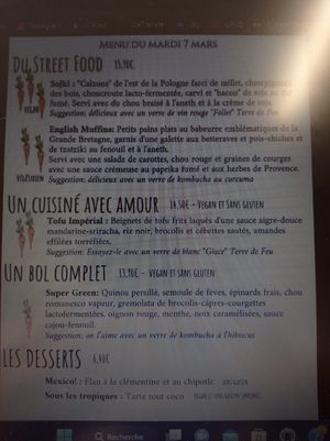 Menu de la semaine (il change toutes les semaines) at Hakko in Montpellier