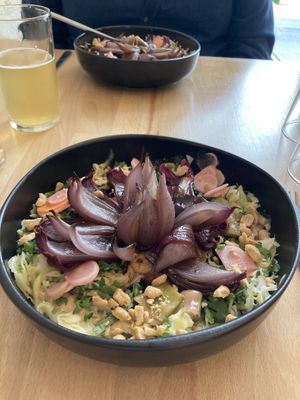 Un bol complet with a roasted lotus onion   at Hakko in Montpellier