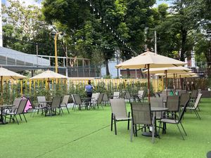 Outdoor seating   at alt.Eatery in Bangkok