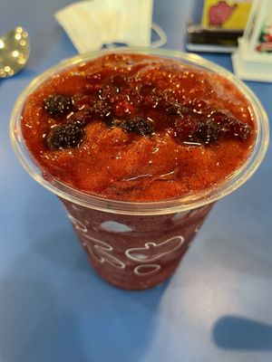 Antioxidant mixberry frappe, 95 baht  at alt.Eatery in Bangkok