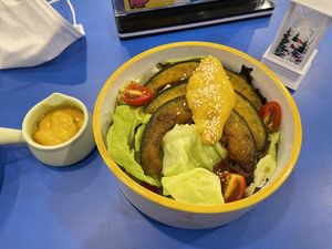 Pumpkin salad, 125 baht  at alt.Eatery in Bangkok