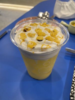 Iced caramel sweetcorn, 89 baht  at alt.Eatery in Bangkok