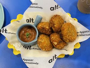 Crispy croquette, 99 baht  at alt.Eatery in Bangkok