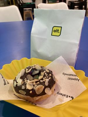 Choco almond donut  at alt.Eatery in Bangkok