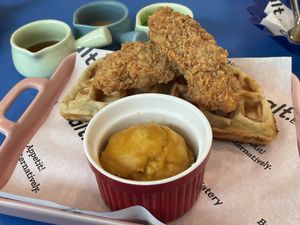 alt. Chic tender waffle, 145 baht  at alt.Eatery in Bangkok