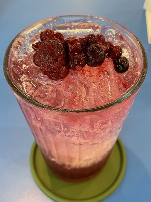 All berry soda, 85 baht  at alt.Eatery in Bangkok