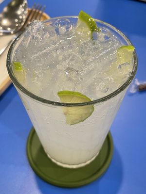 Lime soda, 85 baht  at alt.Eatery in Bangkok