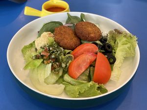 Mediterranean falafel bowl (small), 185 baht  at alt.Eatery in Bangkok