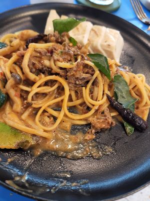 Tom-Yum Linguine at alt.Eatery in Bangkok
