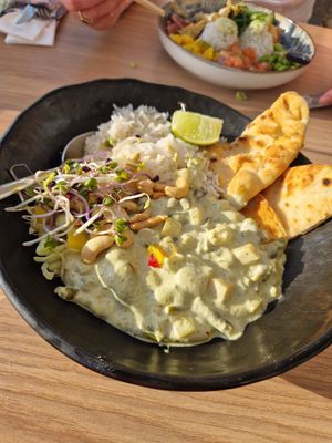 Thai green curry at Nautilus aan Zee in Egmond Aan Zee