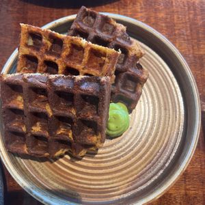 Potato waffles   at Cravings For Green in Ede