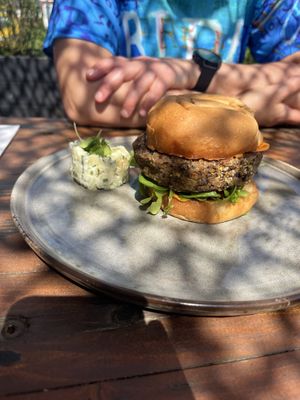 Black bean burger   at Cravings For Green in Ede