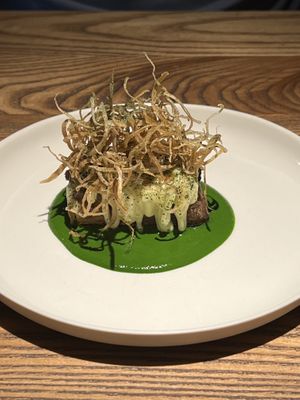 Potato starter  at Plates in London