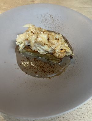 Celeriac + shiitake lasagne + truffle sauce   at Plates in London