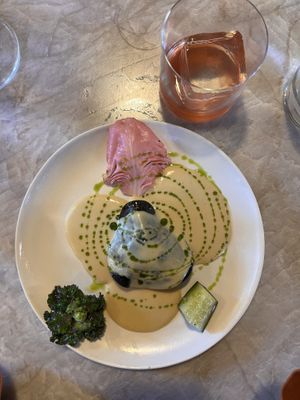 Course 6) mung & urad bean lasagna   at Plates in London