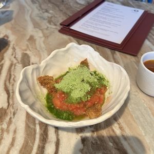 Tomato Dish & Tomato Soup at Plates in London