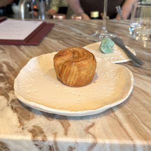 BREAD (Spirulina butter) at Plates in London