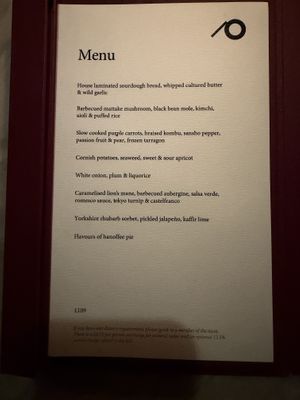 Eight course tasting menu  at Plates in London